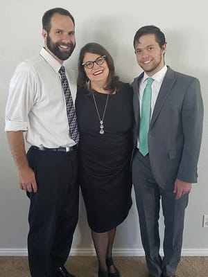 mother and two sons